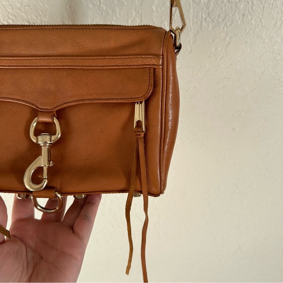 Rebeca Minkoff Mini MAC Brown Leather Chain Strap Bag - Picture 5 of 9